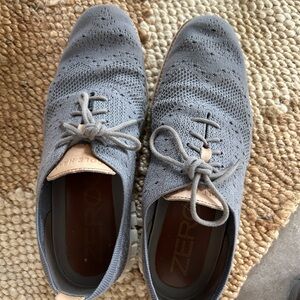Cole Haan Men's Gray Knit Oxford Shoes